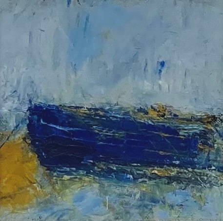 'Old Blue Boat' by artist Elaine Cunningham